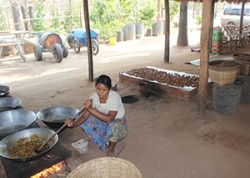 a woman in Bagan
