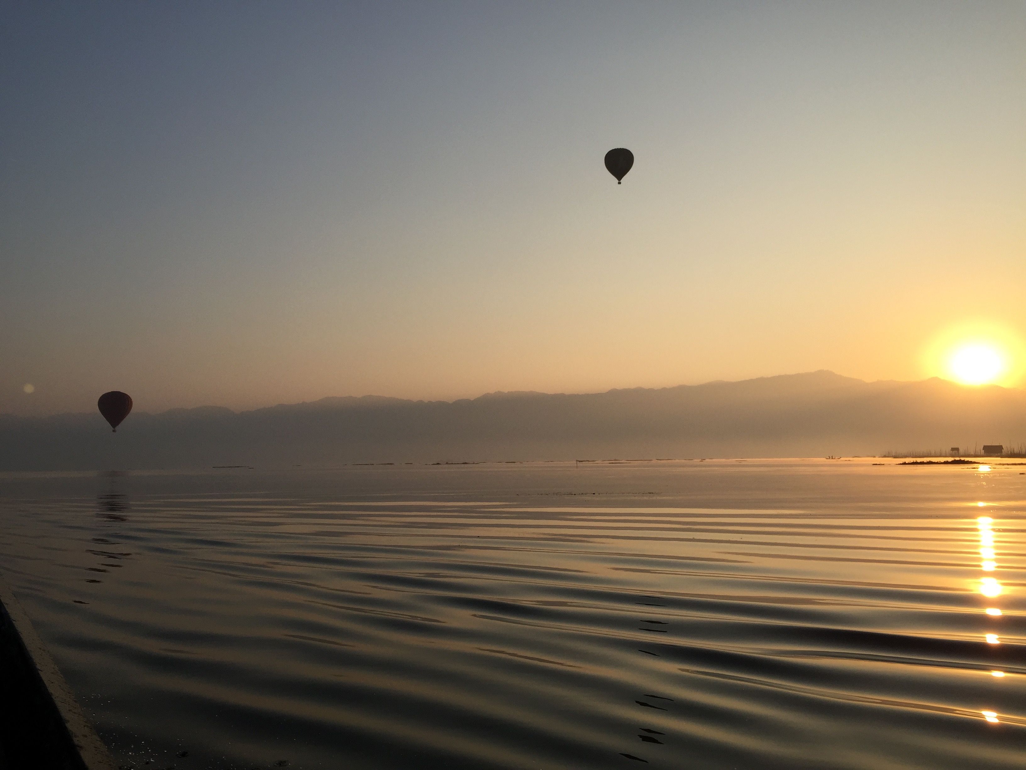 Ballooning in Inle Lake