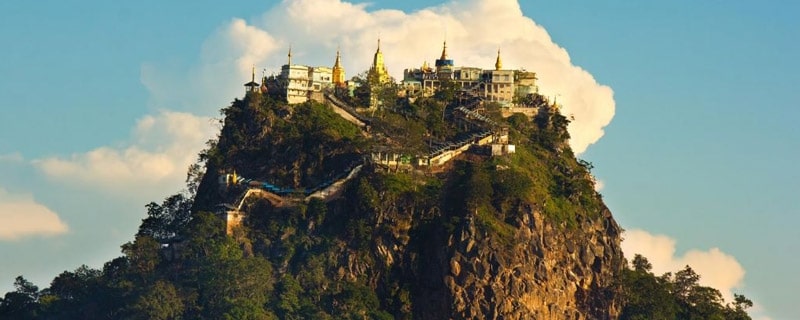 Popa Pagoda view